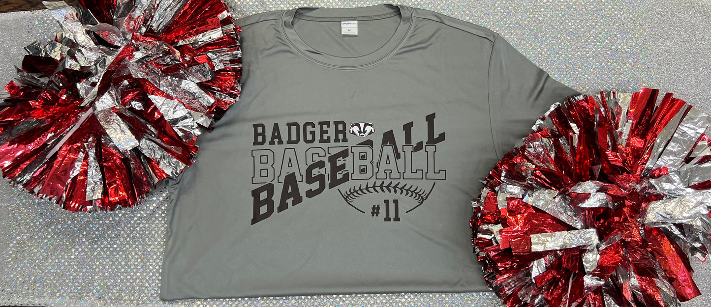 Badger Baseball Tee