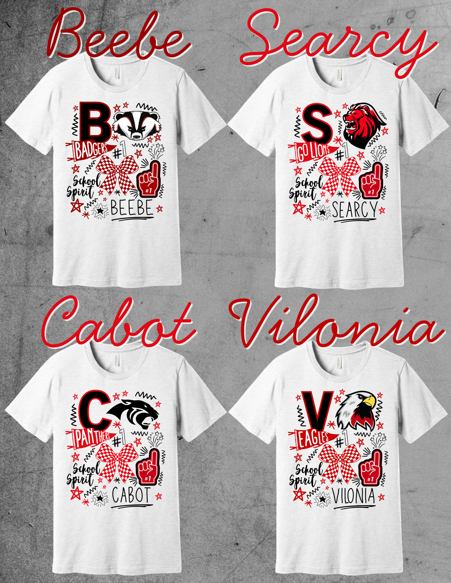 School Spirit Tee's