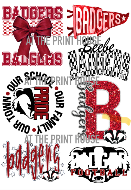 Badger DTF Gang Sheet