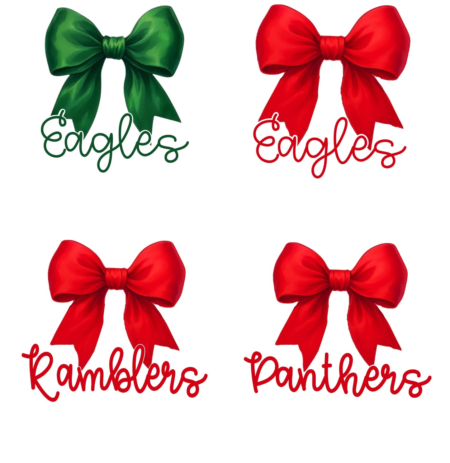 Custom Mascot Bow Basketball