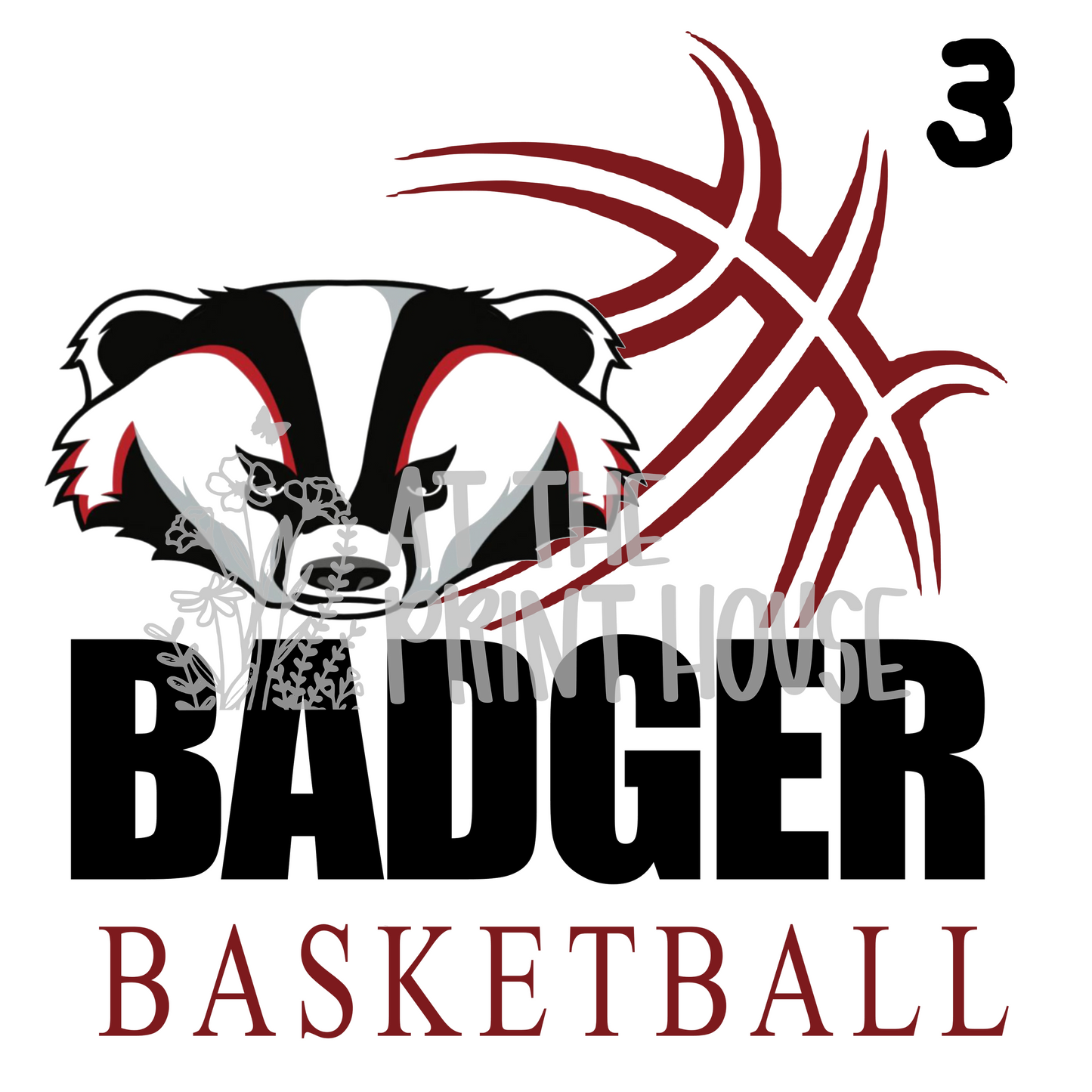 SINGLE BADGER PRINTS
