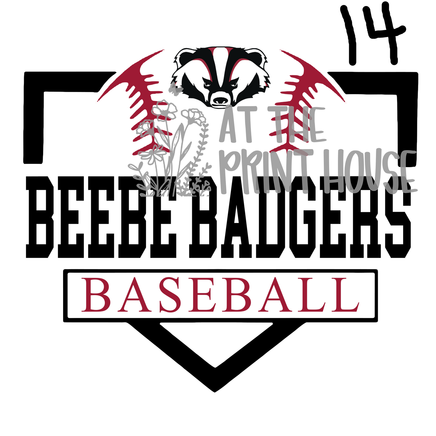 SINGLE BADGER PRINTS