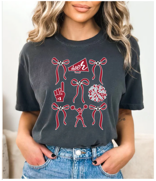 Badger Cheer Bow Tee