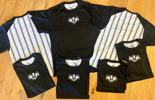 Youth Baseball Stripe Badger Tee