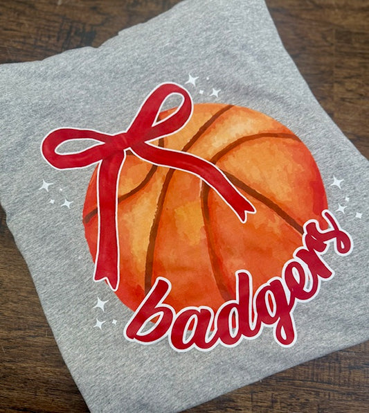 Badgers Basketball Bow
