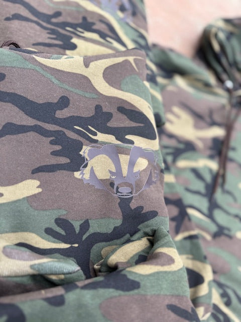 Military Camo Badger Hoodie
