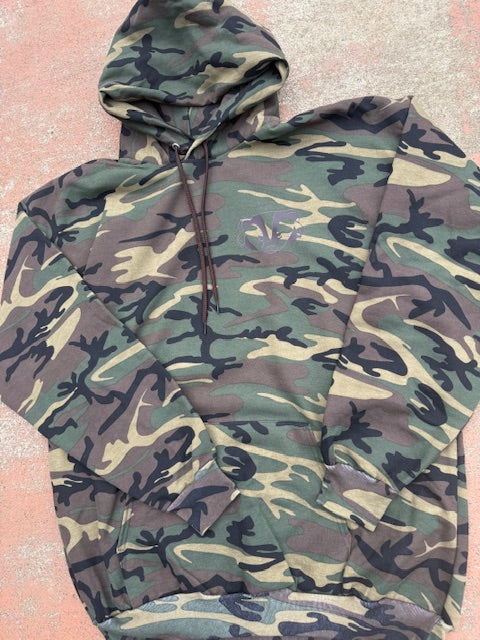 Military Camo Badger Hoodie