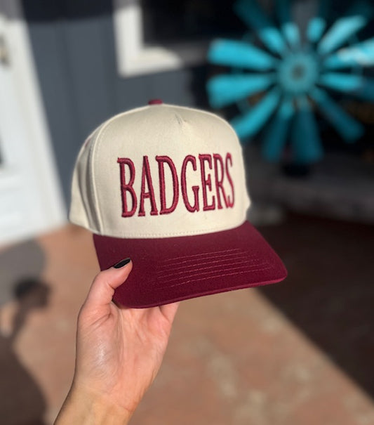 Varsity Badger Puff Cap