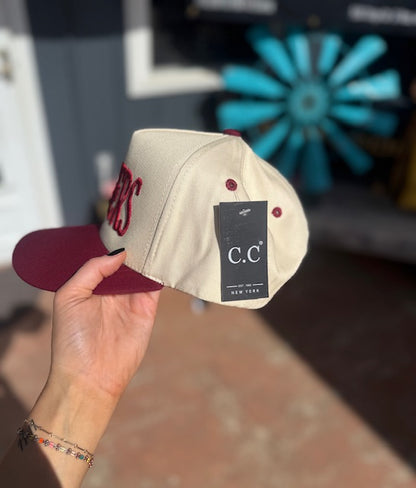 Varsity Badger Puff Cap