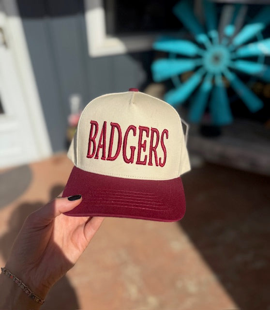 Varsity Badger Puff Cap