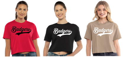 Women's Badgers Cropped Tee