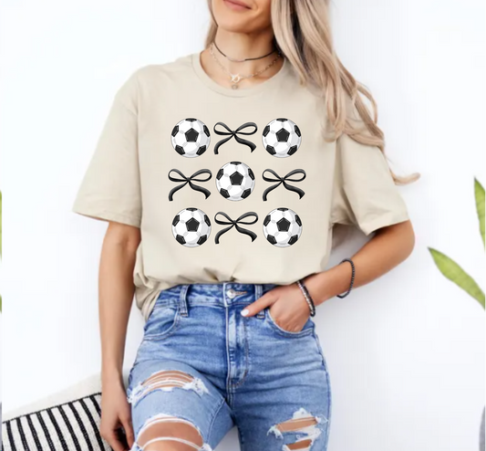 Soccer Bow Tee