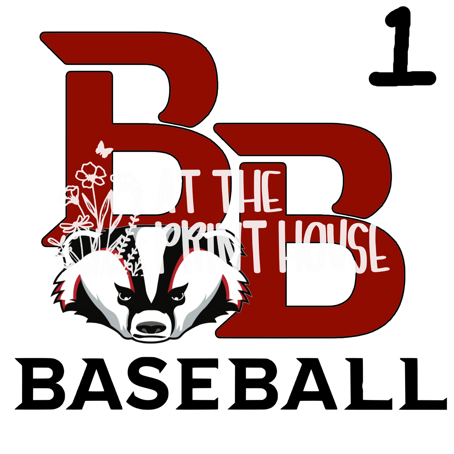 SINGLE BADGER PRINTS