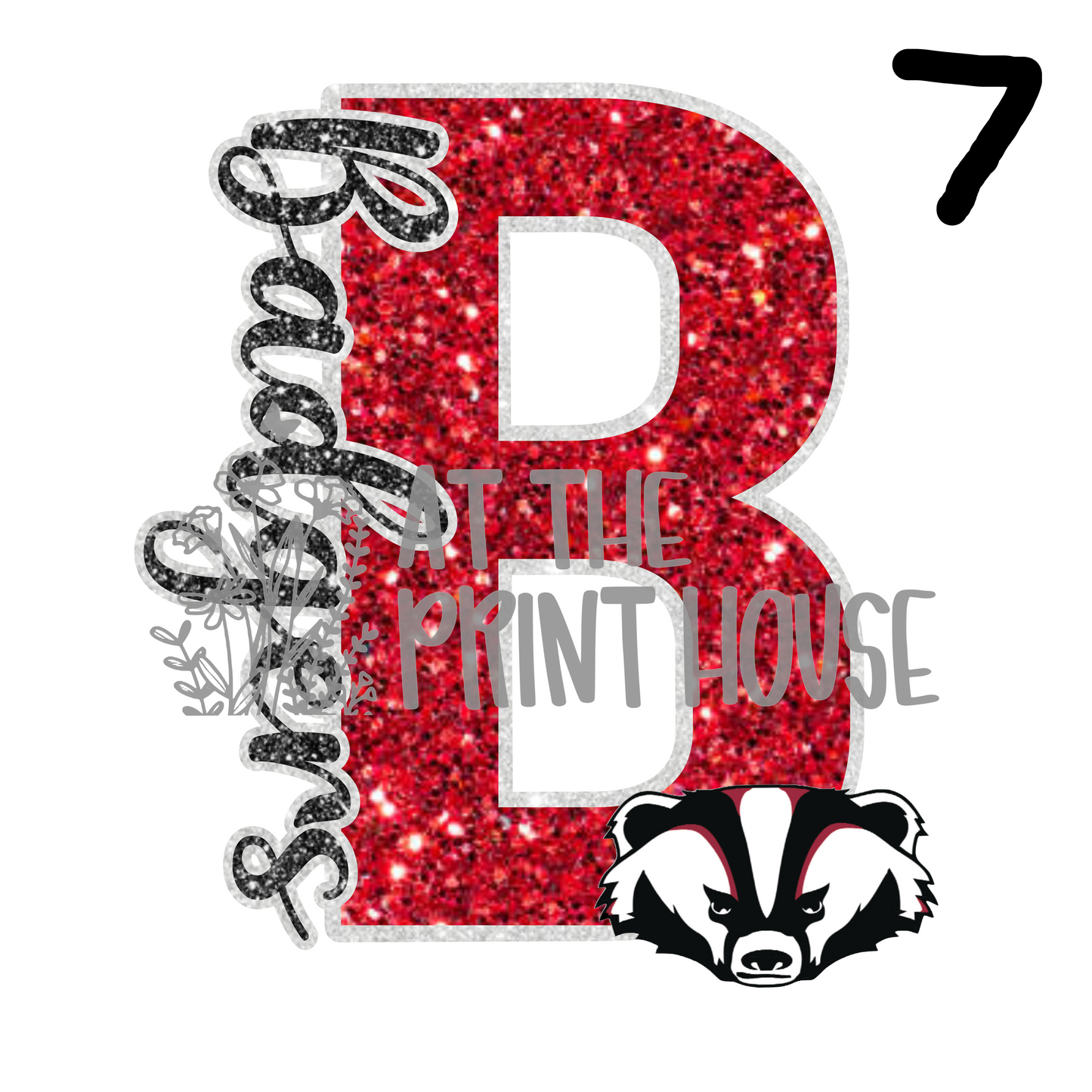 SINGLE BADGER PRINTS