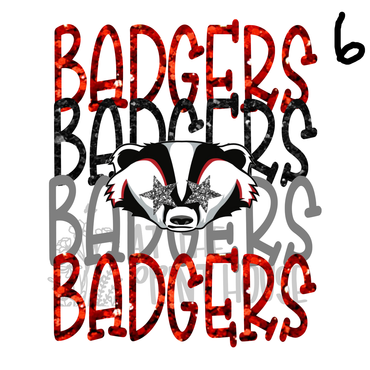 SINGLE BADGER PRINTS