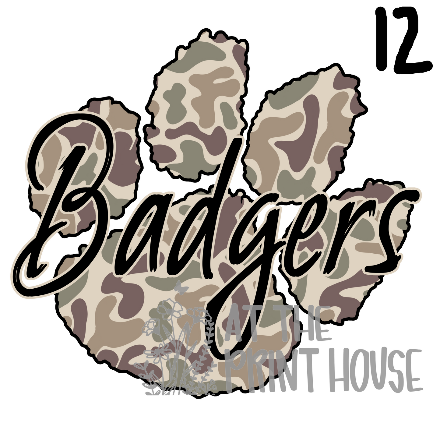 SINGLE BADGER PRINTS