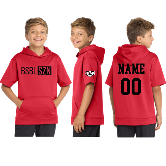 Baseball SZN Short Sleeve Hoodie