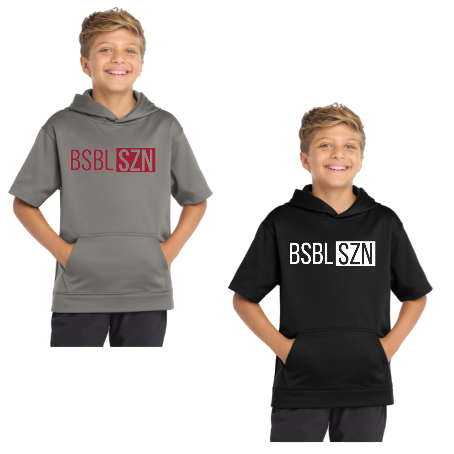 Baseball SZN Short Sleeve Hoodie